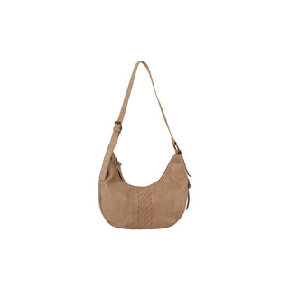 Taupe Woven Stirpe Shoulder Bag Hobo