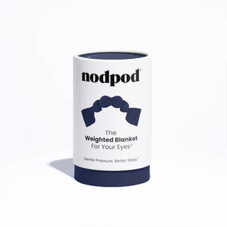 Nodpod weighted blanket packaging on a white background