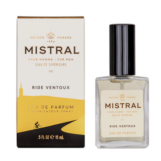 Mistral Ride Ventoux Eau de Parfum bottle and packaging on a white background