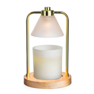 Golden Glow Lantern & Vanilla Cinnamon 12 oz Candle Gift Set