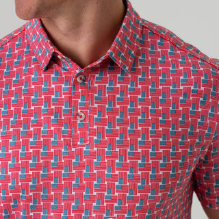Burlebo American Flag Polo