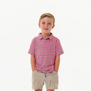 American Flag Youth Polo