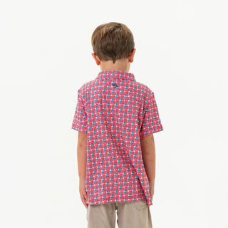 American Flag Youth Polo