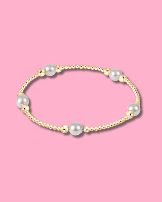 Enewton Purpose Pearl 6mm Gold Bracelet