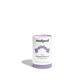 Nodpod weighted blanket packaging on a white background