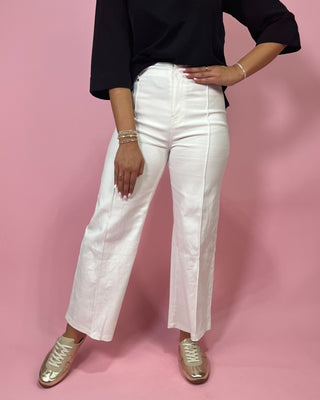 All About The White Pintuck Jeans - All About You