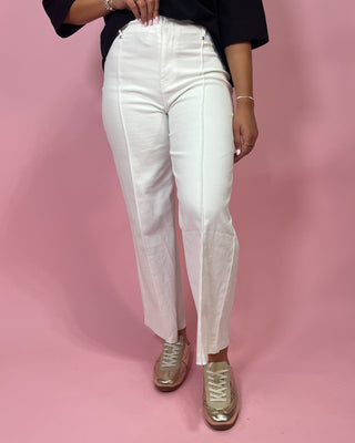 All About The White Pintuck Jeans - All About You