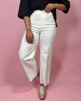 All About The White Pintuck Jeans - All About You
