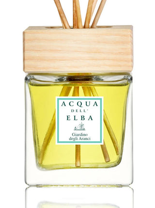 Acqua dell'Elba 6.8 oz reed diffuser made in Italy, available in multiple scents including Capo ai Pini, Mare, and Giardino degli Aranci for luxurious home fragrance.
