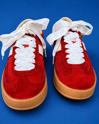 The Cherry Pop Suede Sneaker