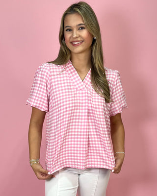 Classic Cutie Pink Gingham Top - All About You