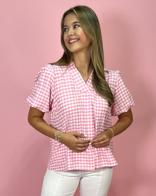 Classic Cutie Pink Gingham Top - All About You