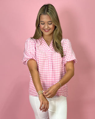Classic Cutie Pink Gingham Top - All About You