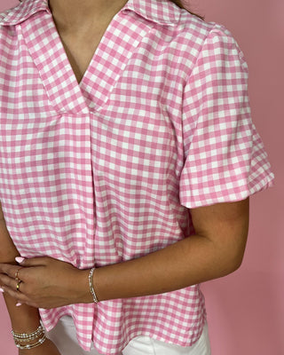 Classic Cutie Pink Gingham Top - All About You