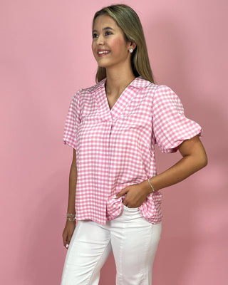 Classic Cutie Pink Gingham Top - All About You