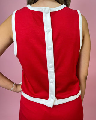 Coastal Club Red Classic Skirt Set - All About You