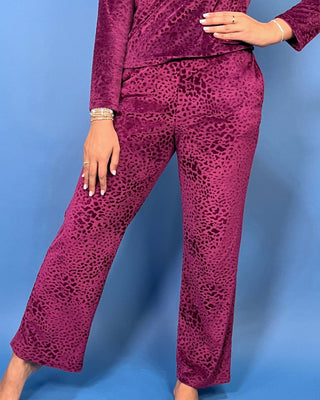 Cocoa Leopard Long Sleeve Luxe Pj Set - All About You
