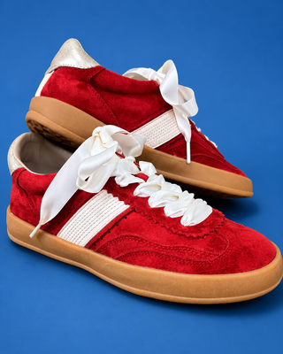 The Cherry Pop Suede Sneaker