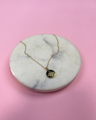 Enewton Gold Direction Disc Necklace