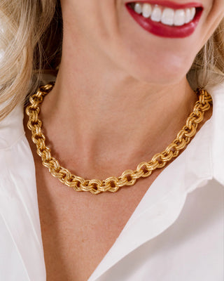 Susan Shaw Double Link Chain Necklace