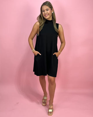 Effortlessly Elegant Black Sleeveless Dress - All About You Boutique & Gifts