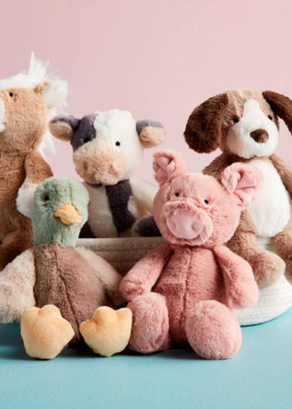 Farm Plush Rattle Delight your little one with the adorable Farm Plush Rattle by Mud Pie!