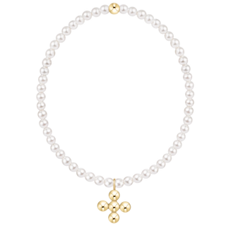 Enewton Pearl 3mm Bracelet 4mm Cross - All About You