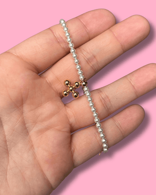 Enewton Pearl 3mm Bracelet 4mm Cross - All About You
