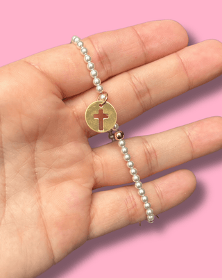 Enewton Pearl 3mm Bracelet Blessed Disc - All About You