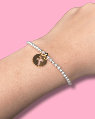 Enewton Pearl 3mm Bracelet Blessed Disc - All About You