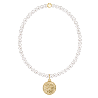 Enewton Pearl 3mm Bracelet Blessing Gold Disc - All About You
