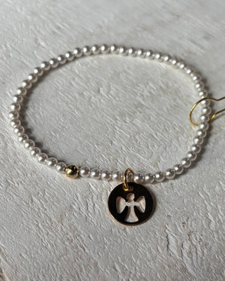 Enewton Pearl 3mm Bracelet Guardian Angel Disc - All About You