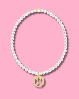 Enewton Pearl 3mm Bracelet Guardian Angel Disc - All About You