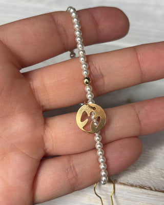 Enewton Pearl 3mm Bracelet Guardian Angel Disc - All About You