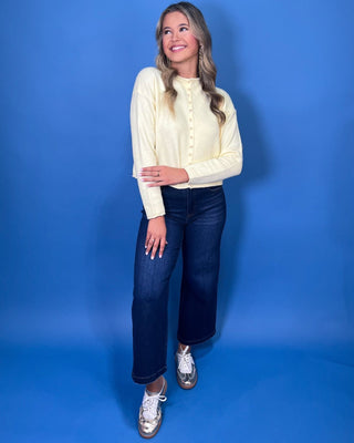 Ever Cozy Brushed Mock Neck Button Up Knit Cardigan *More Colors* - All About You