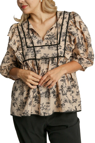 Plus Uptown Brunch Top