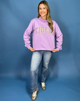 Gameday Comfort Mock Neck Tigers Sweatshirt - All About You
