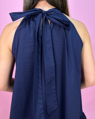 Head Turner Navy Halter Top Dress - All About You