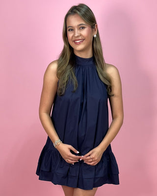 Head Turner Navy Halter Top Dress - All About You Boutique & Gifts