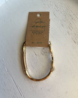 Horse Bit Gold Tone Bracelet - All About You