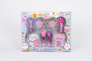 Hot Focus Besties Forever Play Set Including Notepads, Pens, Friendship Bracelets, as well as lip balms. 