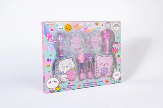 Hot Focus Besties Forever Play Set Including Notepads, Pens, Friendship Bracelets, as well as lip balms. 