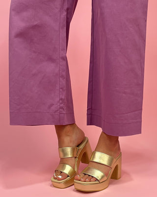 Lilac Dream Scalloped Detailed Pants - All About You Boutique & Gifts