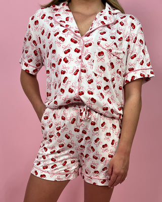 Lulu Mac Cherry Blossom Short PJ Set - All About You