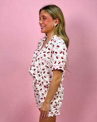 Lulu Mac Cherry Blossom Short PJ Set - All About You