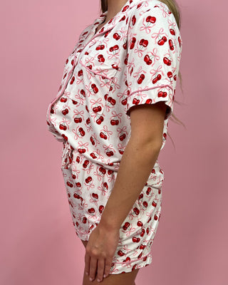 Lulu Mac Cherry Blossom Short PJ Set - All About You