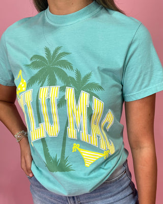 Lulu Mac Coastal Lime Blue Top - All About You Boutique & Gifts