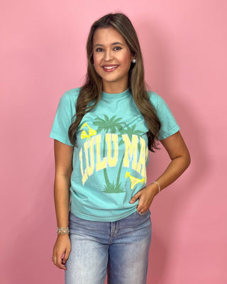 Lulu Mac Coastal Lime Blue Top - All About You Boutique & Gifts