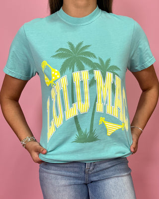 Lulu Mac Coastal Lime Blue Top - All About You Boutique & Gifts