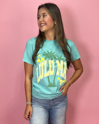 Lulu Mac Coastal Lime Blue Top - All About You Boutique & Gifts